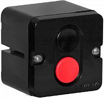 Пост кнопочный Электродеталь ПКЕ-722/2 "Пуск-Стоп" 1 черная 1 красная картинка